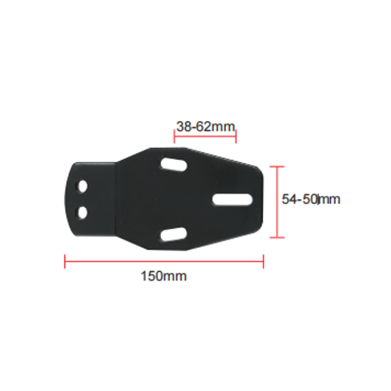 385.2G Chair Iron Plate Embedded Plate Armrest Accessory Column Bottom Plate 3 Hole Steel Plate A-01