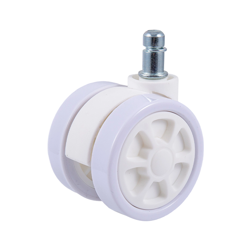 60/32 all-white racing wheel (6-hole white) gaming chair caster accessories