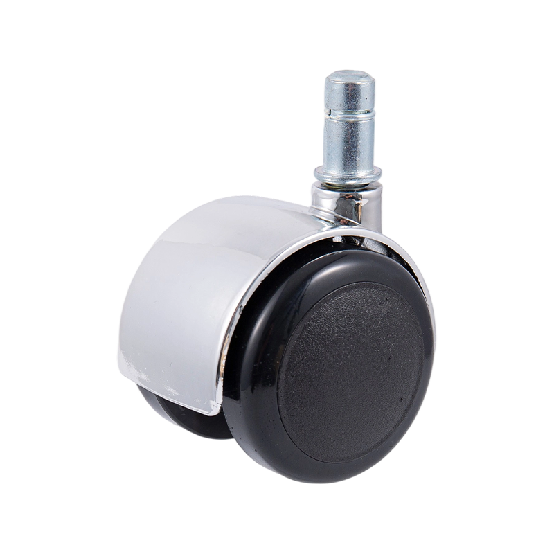 50/13 Electroplated Black Pu Wheel Universal Caster Accessories para sa mga upuan sa opisina